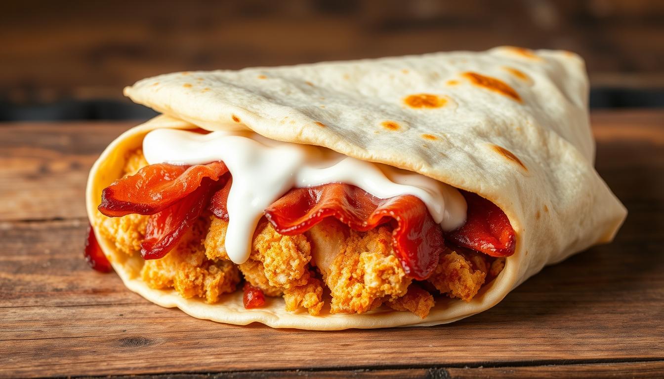 Crispy Chicken Bacon Ranch Wrap Wrap your taste buds around this crispy chicken